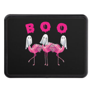 Boo Flamingo Halloween Flamingo Ghost Trailer Hitch Cover