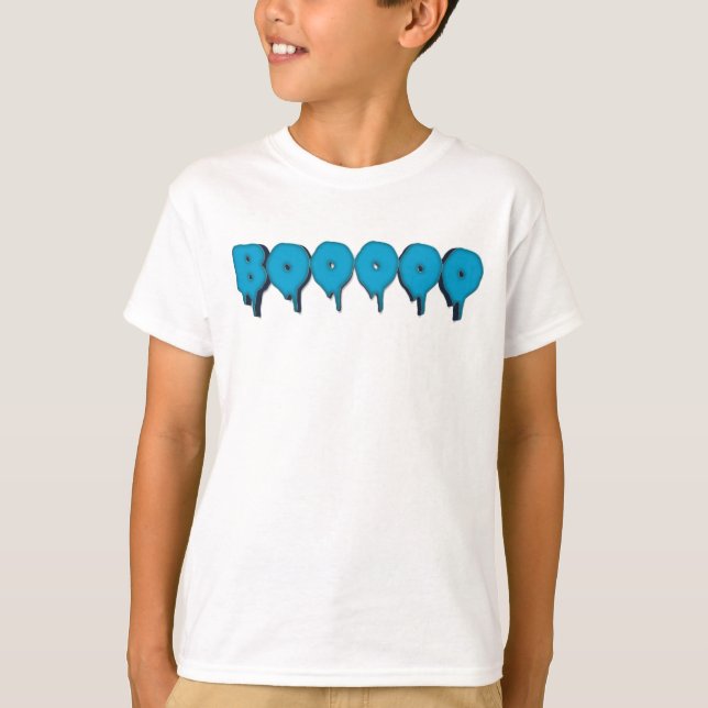 boo funny ghost text T-Shirt (Front)