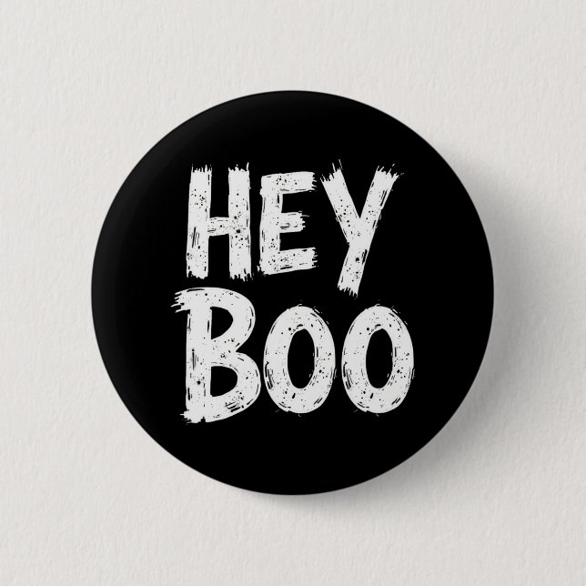 Boo Funny Halloween Ghost  2 Inch Round Button (Front)