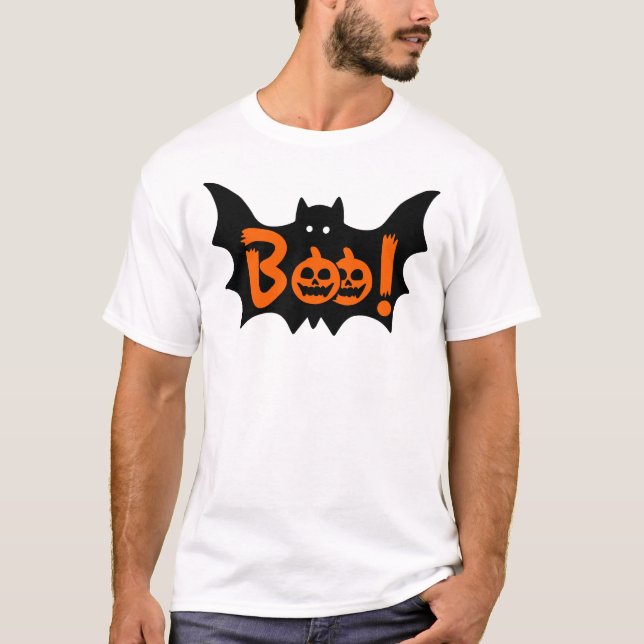 Boo Funny Halloween Gift Ideas T-Shirt (Front)