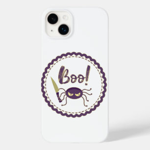 Boo funny Halloween spider character knife hand Case-Mate iPhone 14 Plus Case