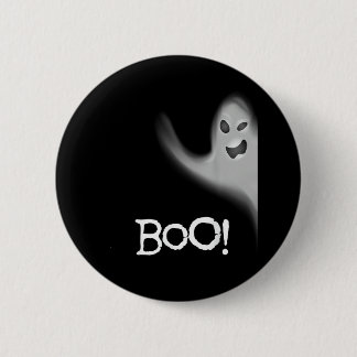Boo Funny Hiding Peekabo Scary Halloween 2 Inch Round Button
