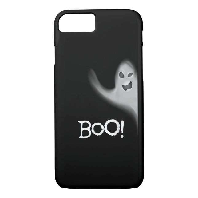 Boo Funny Hiding Peekabo Scary Halloween Case-Mate iPhone Case (Back)