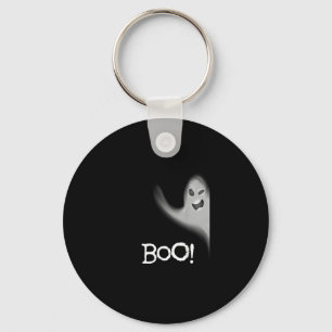 Boo Funny Hiding Peekabo Scary Halloween Keychain