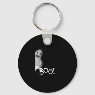 Boo! Funny Hiding Peekaboo Scary Halloween Keychain
