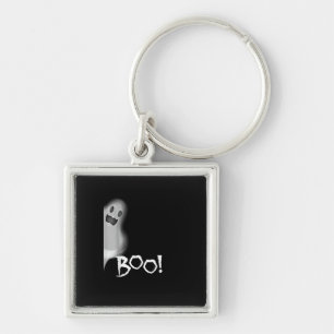 Boo! Funny Hiding Peekaboo Scary Halloween Keychain
