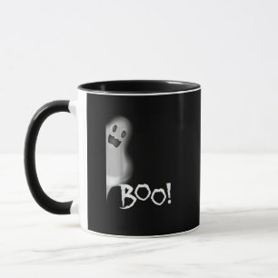 Boo! Funny Hiding Peekaboo Scary Halloween Mug