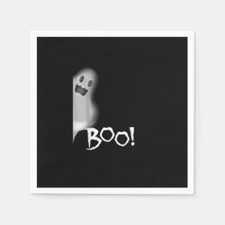 Boo! Funny Hiding Peekaboo Scary Halloween Napkin