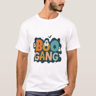 Boo Gang Cute Ghost Halloween Design Funny Spooky T-Shirt