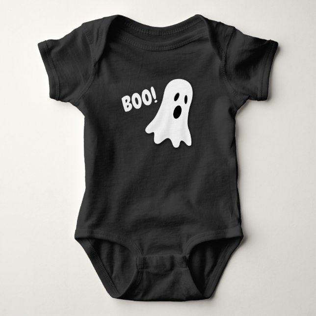 Boo Ghost Baby Bodysuit (Front)