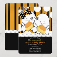 Boo Ghost Boy Girl Twins Halloween Baby Shower
