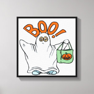 BOO ! GHOST CANVAS PRINT