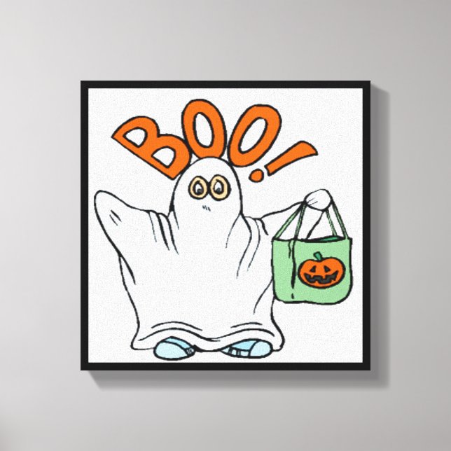BOO ! GHOST CANVAS PRINT (Front)
