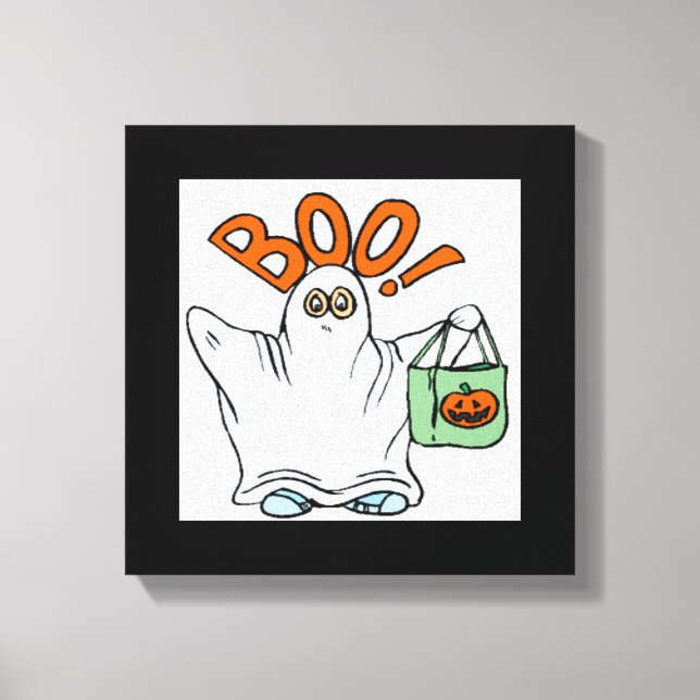 BOO ! GHOST CANVAS PRINT (Front)