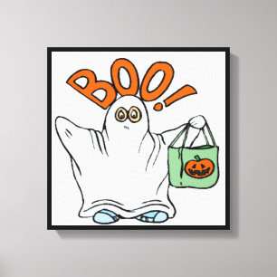 BOO ! GHOST CANVAS PRINT