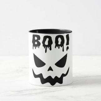 Boo Ghost Face Halloween Coffee Mug