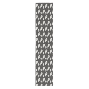Boo ghost halloween short table runner