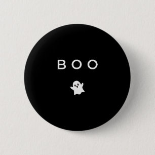 Boo Ghost Halloween Subtle Minimal Fall Funny Tric 2 Inch Round Button