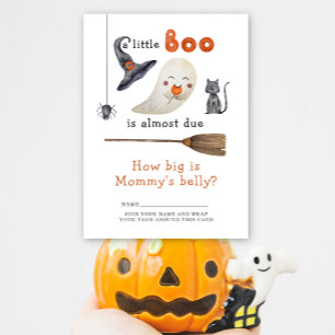 Boo! Ghost - how big is mommy's belly Enclosure Card