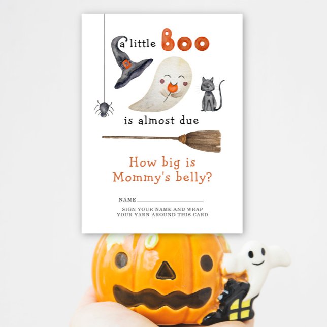 Boo! Ghost - how big is mommy's belly Enclosure Card (Creator Uploaded)