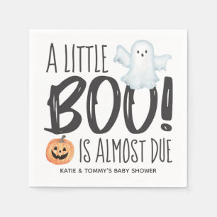 Boo Ghost Jack O'Lantern Halloween Baby Shower Napkin