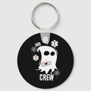 Boo Ghost Paramedic Crew Costume Cute Easy Hallowe Keychain
