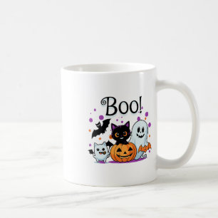 Boo Ghost Pumpkin Cat And Ts Halloween Graphic Wom Coffee Mug