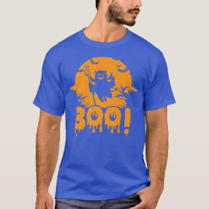 Boo Ghost Scary Halloween Spooky Premium T-Shirt
