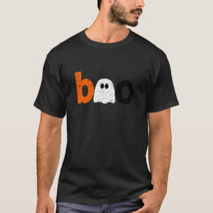 Boo Ghost Scary Vintage Halloween Costume T-Shirt