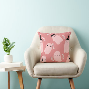 BOO! GHOST THROW PILLOW