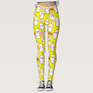 Boo, ghostly feel.b B Yellow BG Leggings
