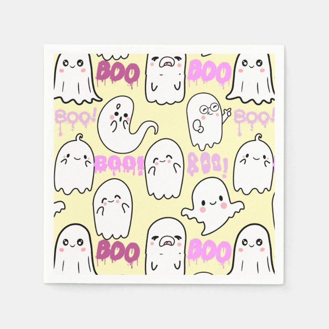 Boo, ghostly feel.b napkin (Front)