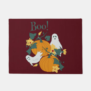 Boo - Ghosts and Pumpkins Doormat