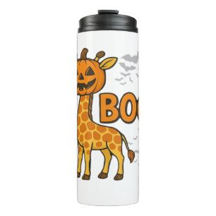 Boo Giraffe Halloween Costume Giraffe Lover Spooky Thermal Tumbler