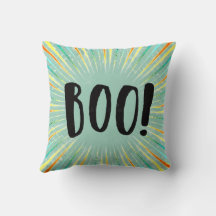 Boo Halloween Australian Shepherd pillow
