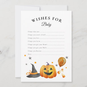 Boo Halloween Baby Shower Wishes For Baby Card