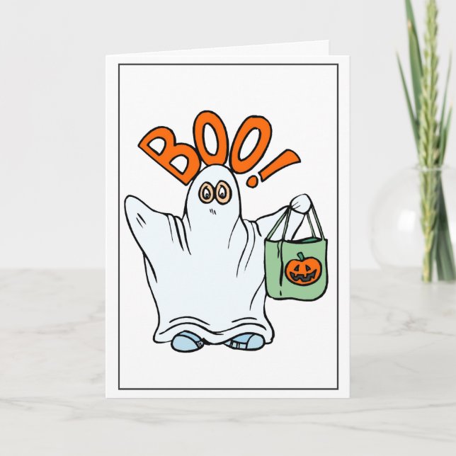 Boo! - Halloween Card (Front)