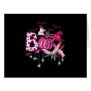 Boo Halloween Citrouille Pink Ribbon sorcière Poub