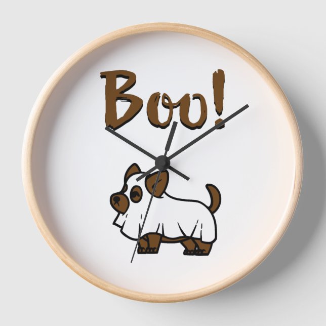 Boo Halloween                Clock (Front)