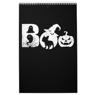 Boo Halloween Costume French Bulldog Gifts Calendar