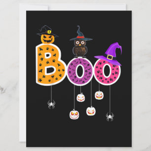 Boo Halloween Costume Spiders Ghosts Pumkin & Witc