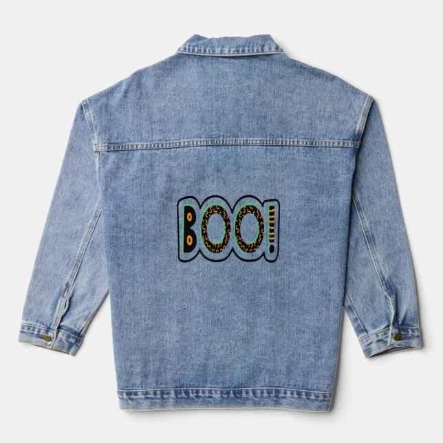 BOO Halloween                          Denim Jacket (Back)