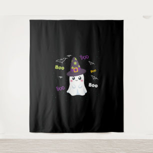 Boo halloween ghost costume men women kids tapestry