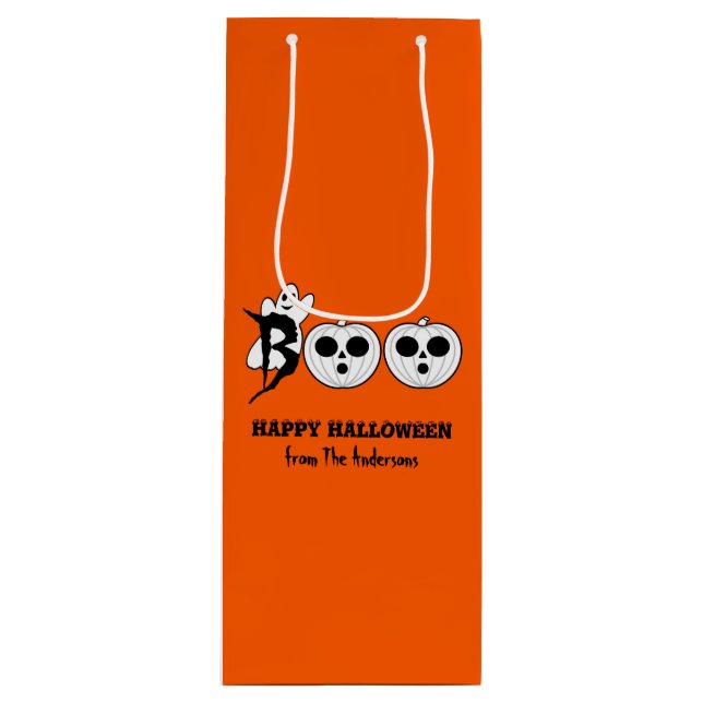 BOO! Halloween Ghost Gift Bag (Front)