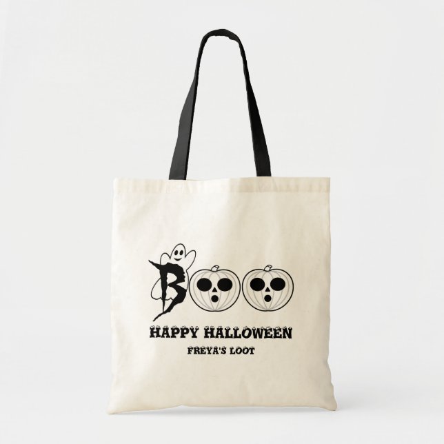 BOO! Halloween Ghost Loot Bag (Front)