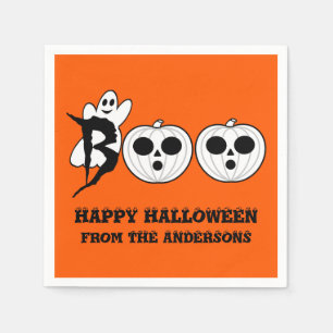 BOO! Halloween Ghost Napkins