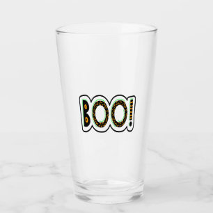 BOO Halloween Glass