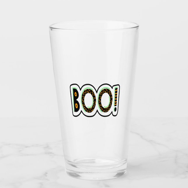 BOO Halloween                          Glass (Front)