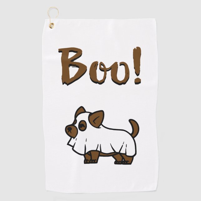 Boo Halloween                Golf Towel (Front)