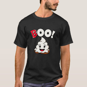 Boo - Halloween Holiday Cute Poo in Ghost Costume T-Shirt